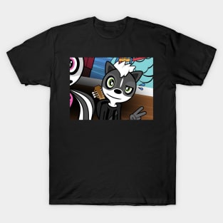 Melville the Guitarist Skunk (Variant 2) T-Shirt